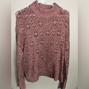 American Eagle knit pink sweater